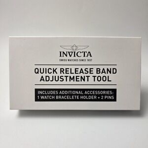 NEW INVICTA Quick Release Band Adjust Tool 2 Pins + 1 Watch Bracelet Holder